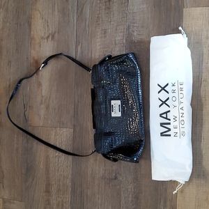 Brand new maxx new York black croco crossbody handbag
